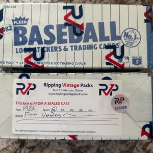 1982 fleer vending fasc box