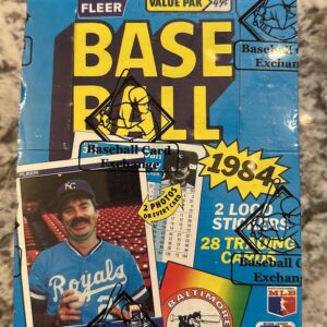 1984 Fleer Baseball BBCE Cello Box