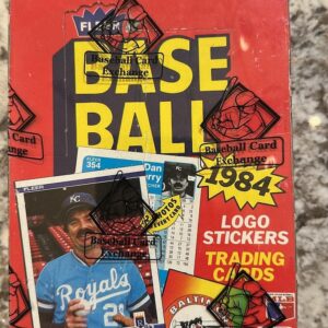 1984 Fleer Baseball BBCE Wax Box