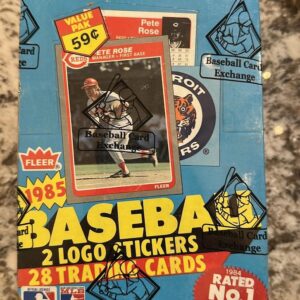 1985 Fleer Baseball BBCE Cello Box