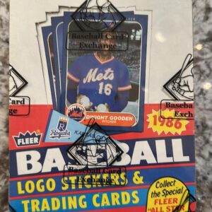 1986 Fleer Baseball BBCE Wax Box