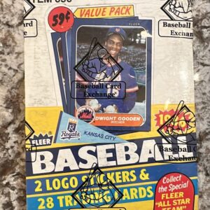1986 Fleer Baseball BBCE Cello Box