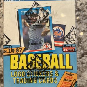 1987 Fleer Baseball BBCE Wax Box