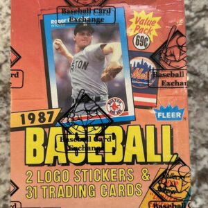 1987 Fleer Baseball BBCE Wax Box